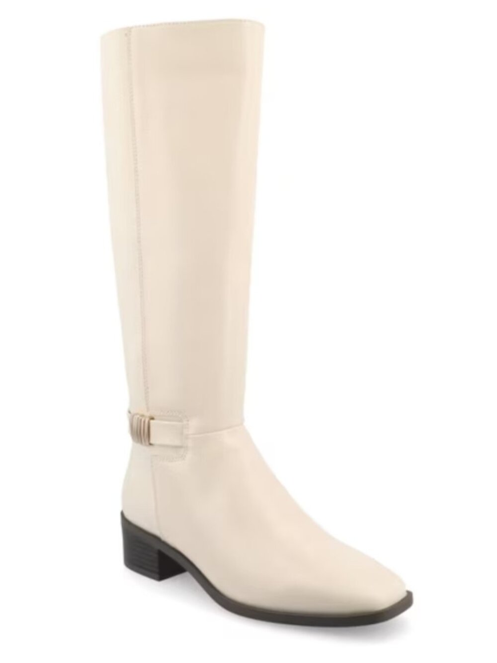 Journee Collection Londyn Wide Width Wide Calf Knee High Boots Beige 6.5 NWT